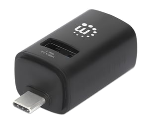 Manhattan 180993 USB 3.2 Gen 1 (3.1 Gen 1) Type-C Docking Station, Black