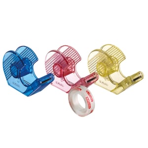 Herlitz 8735003 Klebebandspender, Kunststoff, mehrfarbig