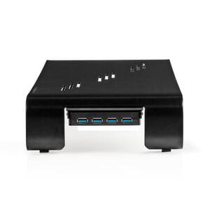 Nedis ERGOMFSU3400BK Multimedia Stand, Black, Universal Multimedia Stand