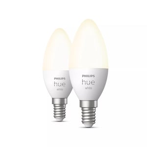 Philips Hue White Inteligentna żarówka E14 świeczka (2 szt.)