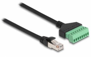 DeLOCK RJ45-Kabeladapter Cat.6, Stecker auf Klemmleiste, 30 cm, 2-teilig