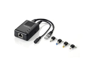 LevelOne POS-1002 Netzwerk-Splitter, PoE-Unterstützung, schwarz