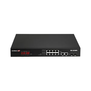 Edimax GS-5210PL Managed Gigabit-Ethernet-Switch (10/100/1000) Schwarz