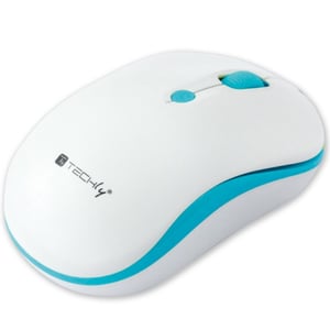 Techly IM 1600-WT-WBW Maus Büro Beidhändig RF Wireless Optisch 1600 DPI