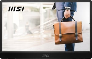 MSI PRO MP161 E2U tragbarer Fernseher/Monitor Tragbarer Monitor Schwarz 39,6 cm (15,6") LED 1920 x 1080 px