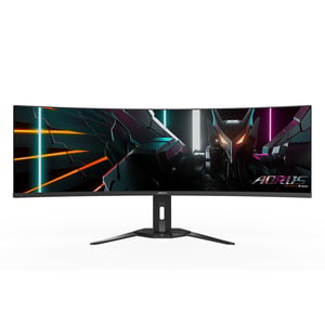 AORUS CO49DQ monitor komputerowy 124,5 cm (49") 5120 x 1440 px DQHD OLED Czarny