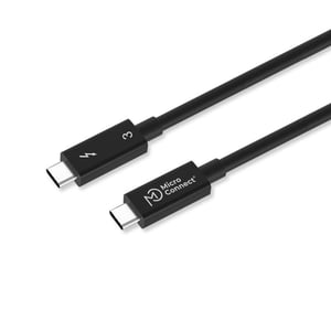 Microconnect TB3010 Thunderbolt-kabel 1 m 40 Gbit/s Svart