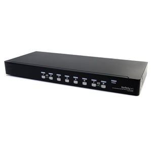 StarTech SV831DUSBAU KVM Switch, Rack-Mountable, Black