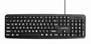 Gembird KB-US-103 klawiatura USB QWERTY US English Czarny