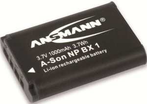 Ansmann 1400-0041 Lithium-Ionen-Akku (Li-Ion) für Fotoapparate/Kameras, 1000 mAh