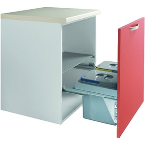 Teka ECO 60 30 l 2 bins. Galvanized steel. Gray
