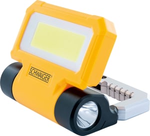 Schwaiger WL213 arbetsbelysning Svart, Silver, Gul LED 6 W