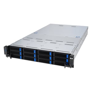 ASUS RS520A-E12-RS12U Socket SP5 Rack (2U) Czarny, Stal