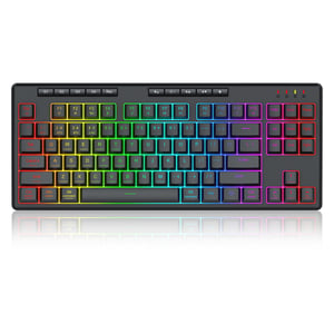 REDRAGON K516RGB-PRO SHIVA PRO 87 klawiatura USB + RF Wireless + Bluetooth Czarny
