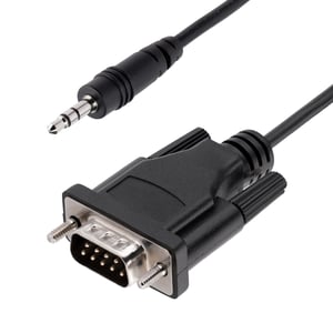 StarTech 9M351M-RS232-CABLE adapter för DB-9-kablar, 3,5 mm, svart