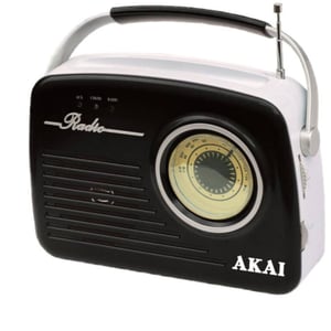 Akai APR-11BBLK tragbares Analogradio, schwarz