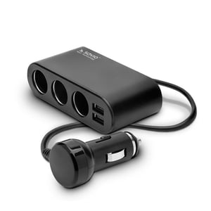 Savio SA-024 Portable Device Charger, Universal, Black, Automatic Cigarette Lighter