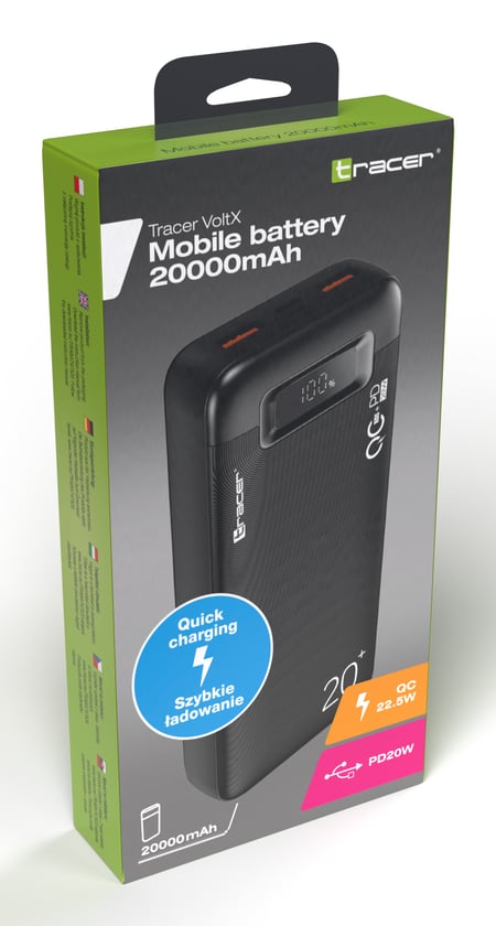 Tracer VoltX 20000 mAh Czarny
