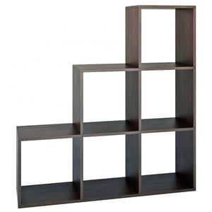 Topeshop STEP WENGE 3X3 hyllor till vardagsrummet