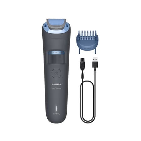 Philips Trymer do brody seria 3000 BT3617/15 Pielęgnacja brody dzięki zaokrąglonym ostrzom