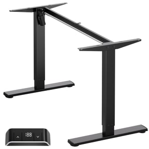 ONKRON WDF221E-B Standing Desk Frame, Electric, 2 x Legs, Black