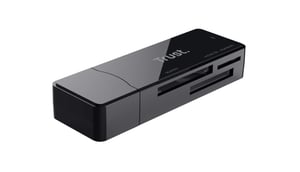 Trust NANGA USB 3.2 Gen 1 (3.1 Gen 1) Type-A Card Reader, Black