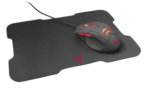 Varr VSETMPX4 Gamingmus, tvåhandsmodell, USB typ A, optisk, 3200 DPI