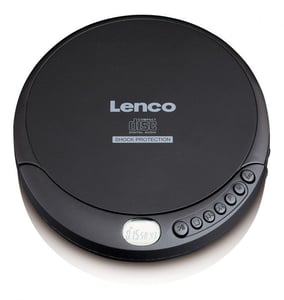 Lenco CD-200 CD-Player, schwarz, tragbarer CD-Player