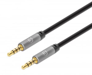 Manhattan 356015 5 m 3.5mm Audio Cable, Black, Silver