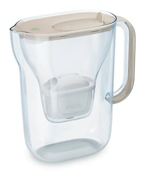 Brita Style Essential + 3 Maxtra Pro Pure Performance Dzbanek z filtrem do wody 2,4 l Przezroczysty, Piaskowy