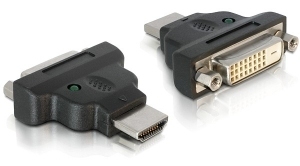 DeLOCK HDMI-/DVI-Adapter HDMI M DVI 25-polig FM Schwarz