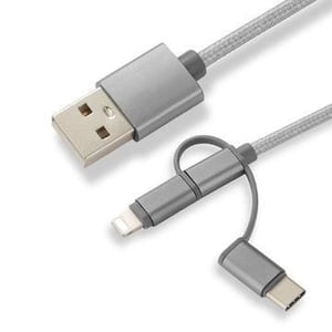 CoreParts MOBX-ACC-003 kabel USB 1 m Micro-USB A Micro-USB B Szary