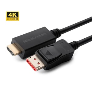 Microconnect MC-DP-HDMI-10004K kabel DisplayPort 10 m Czarny