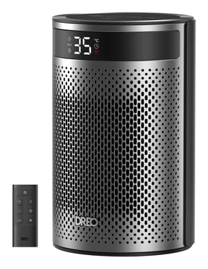 Dreo Atom 416 Wewnętrzna Czarny 1500 W Wentylator elektryczny ogrzewacza pomieszczeń