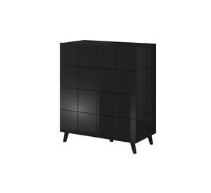 Cama komoda 4S REJA czarny połysk/czarny połysk