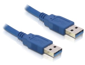 DeLOCK Cable USB 3.0-A male/male kabel USB 1,5 m USB A 5 Gbit/s Niebieski