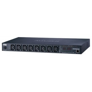 ATEN PE8108G Power Distribution Unit (PDU) with 8 x Network Ports, 1U, Black