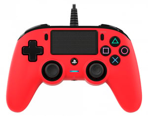 NACON PS4OFCPADRED Gamecontroller, rot, USB-Gamepad, analog/digital, für PC und PlayStation 4