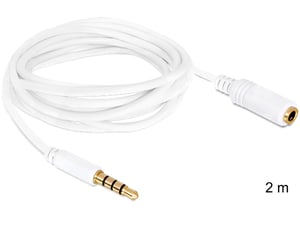 DeLOCK 3.5mm 2m kabel audio Biały