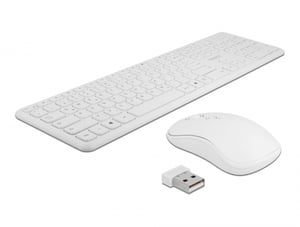 DeLOCK Zestaw USB klawiatura + mysz bezprzewodowa 2,4 GHz czarna
