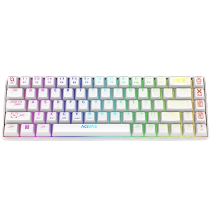 Aqirys Mira klawiatura Gaming USB + Bluetooth QWERTY US English Biały
