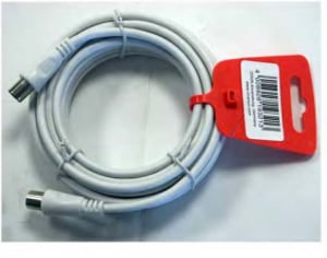 Vivanco 19322 Koaxialkabel 10 m Weiß