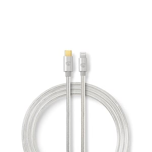 Nedis CCTB39650AL20 Lightning-kabel 2 m Aluminium