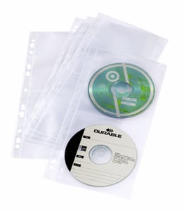 Durable 5282-19 4-Disc Pocket Case, Clear
