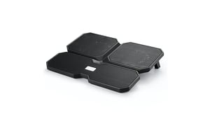 DeepCool Multi Core X6 Laptop Cooling Pad, 39.6 cm (15.6"), 1300 RPM, Black