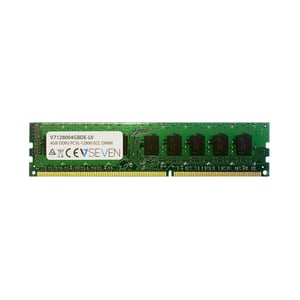 V7 V7128004GBDE-LV minnesmodul 4 GB 1 x 4 GB DDR3 240-stifts DIMM ECC-korrigering
