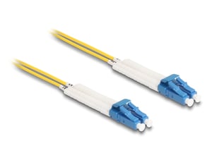 DeLOCK Glasfaserkabel LC-Duplex auf LC-Duplex, Singlemode OS2, abgewinkelt, 5 m