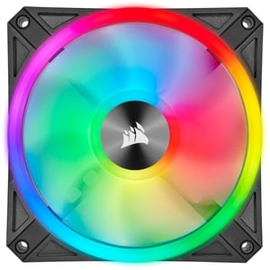 Corsair iCUE QL140 RGB Datorchassi Fläkt 14 cm Svart, Grå