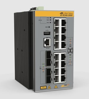Allied Telesis AT-IE340-20GP-980 przełącznik sieciowy Zarządzany L3 Gigabit Ethernet (10/100/1000) Obsługa PoE Szary