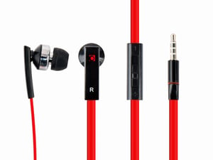 Gembird Porto Hörlurar, trådbundna, in-ear, samtal/musik, svart, röd